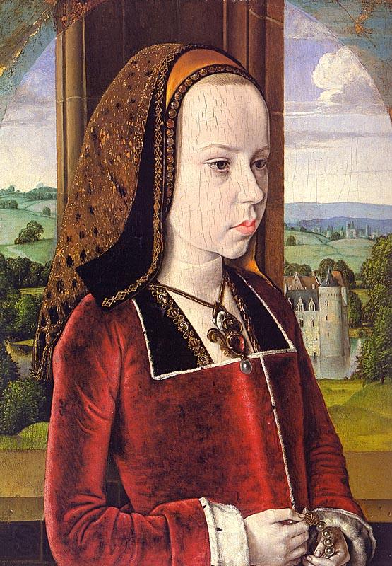 Jean Hey Portrait of Margaret of Austria Spain oil painting art